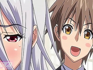 Step-sis eats distracted step-brother's cock in uncensored Hentai action
