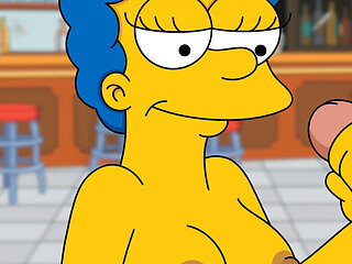 MOE FUCKS MARGE DOGGYSTYLE AND CUM IN HER ASS