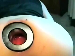 Sissy Gaping Hole Stretched and Fucked by Sex Toy