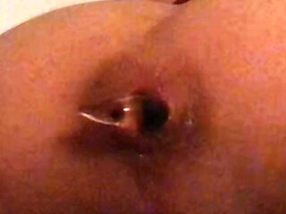 Glass Toy Fully Inside My Ass!