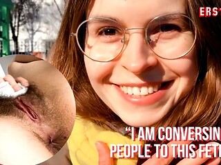 Brunette Daniela in Glasses Uses Lilith's Panties to Rub Her Hairy Pussy