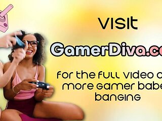 Stunning bigbooty gamer got analfucked