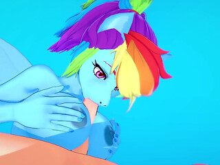 Rainbow Dash Gives Blowjob in POV - My Little Pony Friendship Is Magic Hentai Parody