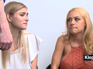 Teens Trade Full Pussy Pounding To Avoid The Police Call