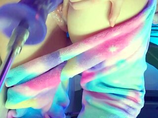 Too Much Cum for unicorn Now Theres a Puddle on the