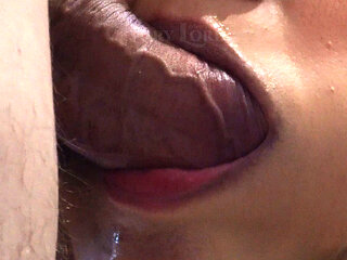 Close-up: Cheating Big Cock Sucking