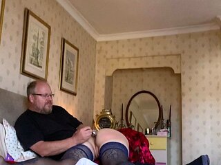 Busty Redhead MILF Fingering Pussy