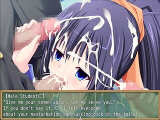 Bathroom Blowjob and Handjobs - &quot_Ryorin Academy - The Targetted Disciplinary Officer Aoi Nanami&quot_