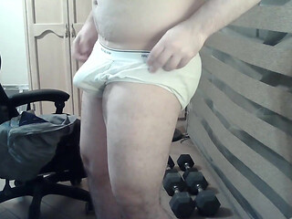 Hot Stud Goes Commando During Leg Day