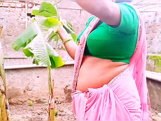 Village Aunty with Big Boobs Dirty Talks Owner While Fucking