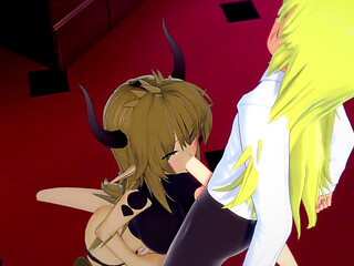 Crim with the Demon Girl From the Front Office - Interspecies Reviewers