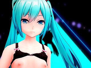 Hatsune Miku Striptease - Mirrrrrors MMD by Steelix2