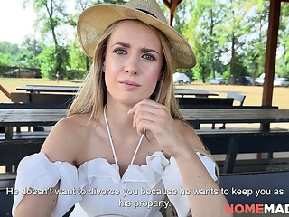 HOMEMADE XXX - Exciting tart Adriana Sweet Blonde unbelievable story