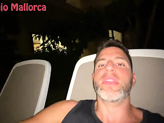 Big-titted blonde Hungarian tourist slut gets a hard fuck in a Mallorcan hammock