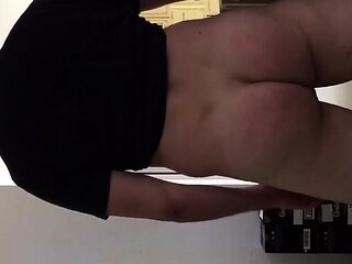Crossdresser Twink Shows Off at Work