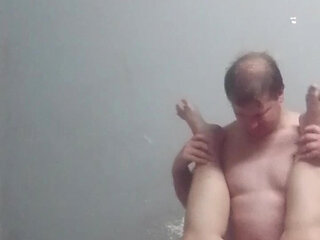 Hunk with thick cock fucks Ssbbw Milf wife ( Blowjob & pussy licking scene included )