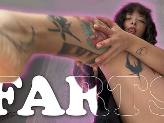 A Few Farts Under the Skirt of This Big-bootied Goth Girl