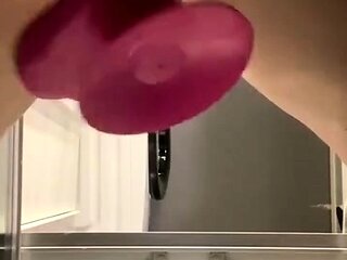 Amateur Blonde Anal 13 inch toy