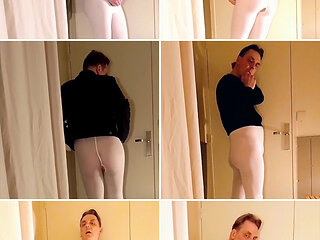 Best Moments - Open White Pantyhose and Handjob