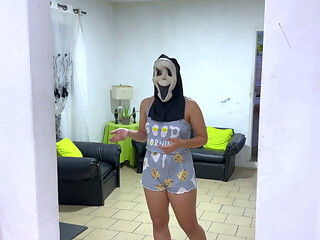 Latina teen Jasmine and the Haunted Mask