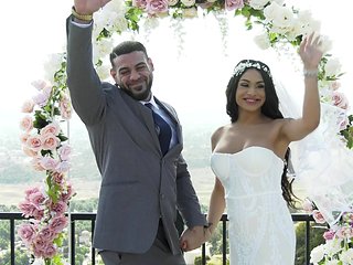 Shemale bride tries hard anal sex right after the ceremony