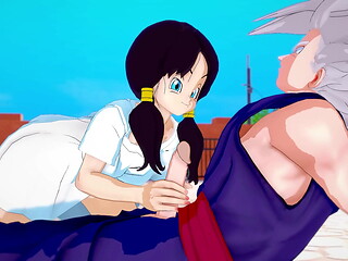 Videl preferisce il cazzo di Gohan agli allenamenti