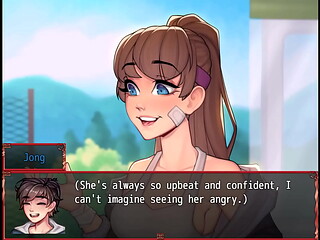 Harem In Another World [ Harem Hentai Game ] Ep.1 Seducing the hot redhead popular girl !