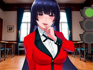 JOI hentai - Luz verde, luz roja. Instrucciones para masturbaci&oacute_n con voz espa&ntilde_ola. Kakegurui.