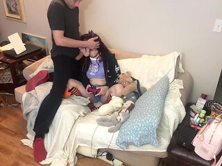 Doggystyle Fuck and Deepthroat of Step Daughter
