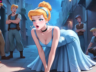 Cinderella gets a hard cock pounding her tight, wet pussy deep and rough.