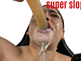 The Best Tits on the Platform in an Intense Deepthroat Sloppy Scene