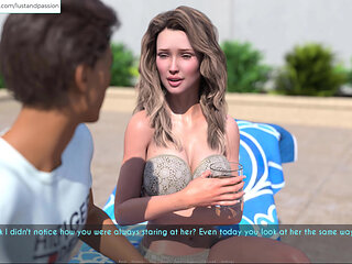 AWAM - Sam helped Sophia with the Lawn got a great view