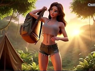 Horny AI wife gets a fat cock in her big ass