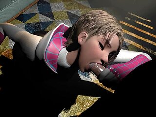 Spider Gwen Sucking Dick