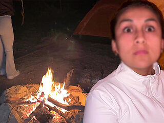 I invited my best friend's girlfriend to go camping near Screaming Mountain.