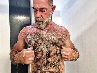 Hairy Jack Taking a Shower