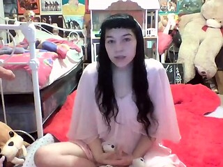 Amateur Webcam Teen Flashes Masturbates