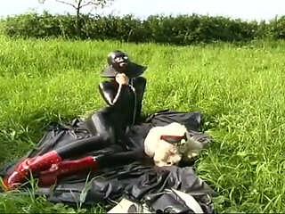 Presenting my latex photo shooting with my stuffed toys