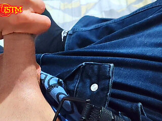 Beautiful girl takes it in her mouth