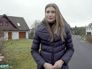 Public Agent Hot wife loves a much bigger cock