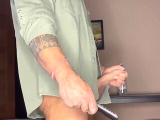 Stepdaddy Jerked. Homemade Stepdaddy Wank