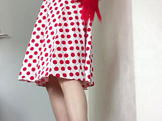 Wild woman with dots