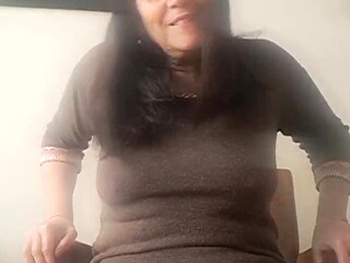 Stepmom displaying what's under her sundress on camera