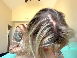 Beautiful Blonde Babe Bangs Big Cock and Gets a Cum Filled Pussy