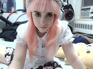 Curly Blonde Teen Records Solo Dildo Masturbation More at