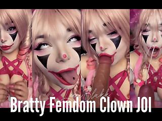 Bratty Femdom Clown JOI