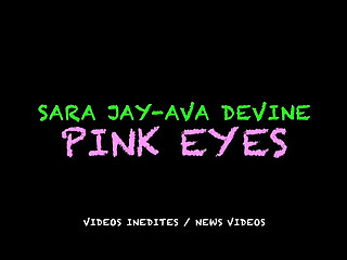 Sara Jay and Ava Devine enjoy a messy session of eye play.