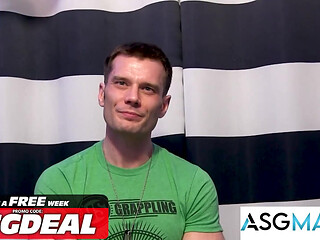 ACTIVE DUTY - Stud James Drake Strips Down and Jerks His Big Dick for the Camera