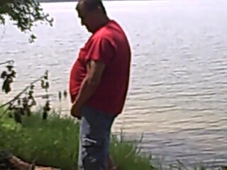 Caught you pissing by the lake