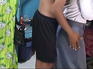 Morning kitchen fuck with step sis
